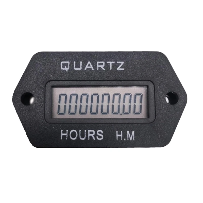 Accurate Time Recording Industrial Timekeeping Hour Meter Device for Generators Excavators Lawn Mowers Earthmovers Truck 
