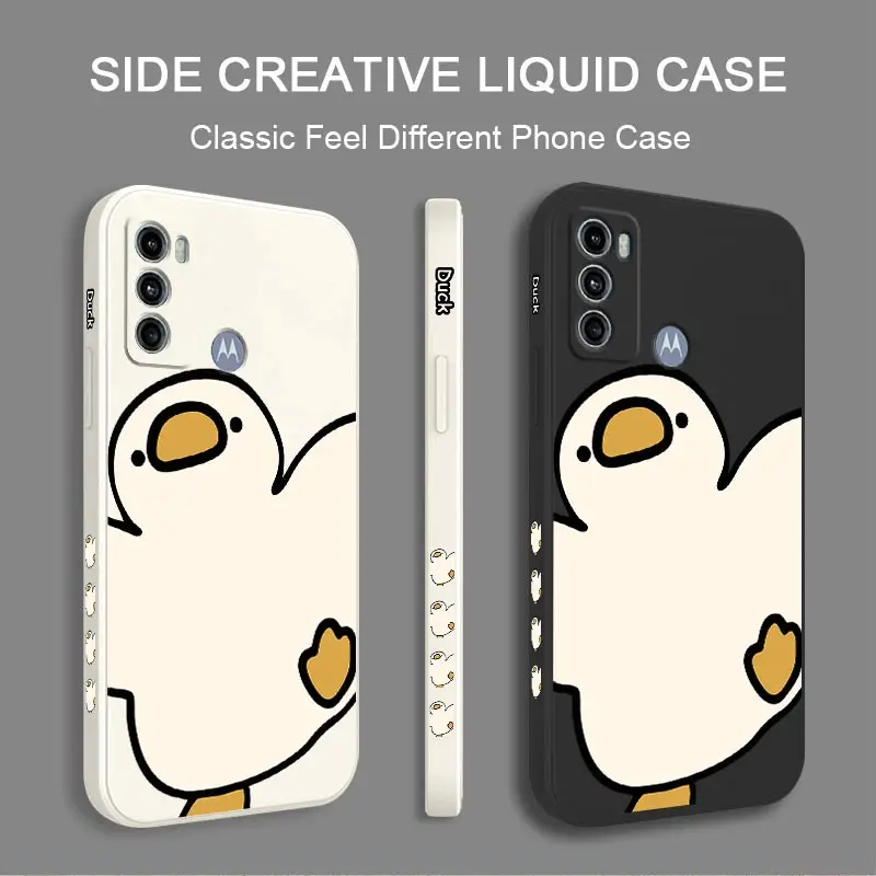 G60 Lively Goose Silicone Phone Case For Motorola Moto G60 G62 G52 G84 G72 G42 G34 G24 POWER G60S G40F G14 G100 G54 G82 Cover