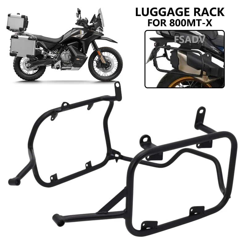 For CFMOTO 800MT-X Rear Luggage Rack Cargo Side Panniers Rack Luggage Saddlebag Carrier Bracket 800 MT-X 800MTX MTX800 2024 2025