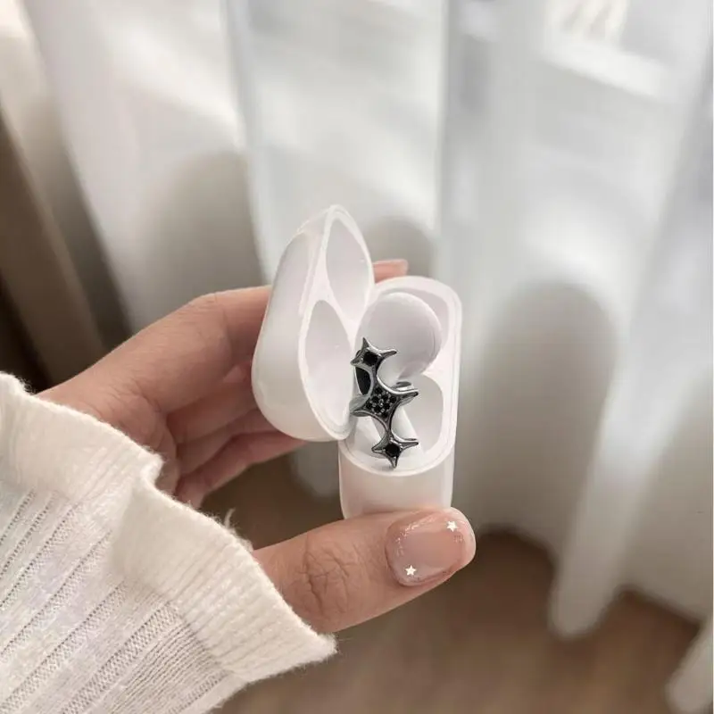 1Pcs Personalized Metal Starry Earhook Earphone Decor Earphone Clip Accessory DIY Headphone Decoration