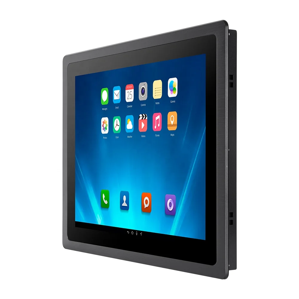 IP65 Front 10,4 12 15 17 21,5 ZollFanless Industrial All-in-One-PC HMI RK3568 2+32 Android/Linux Industrial Touchscreen Panel PC