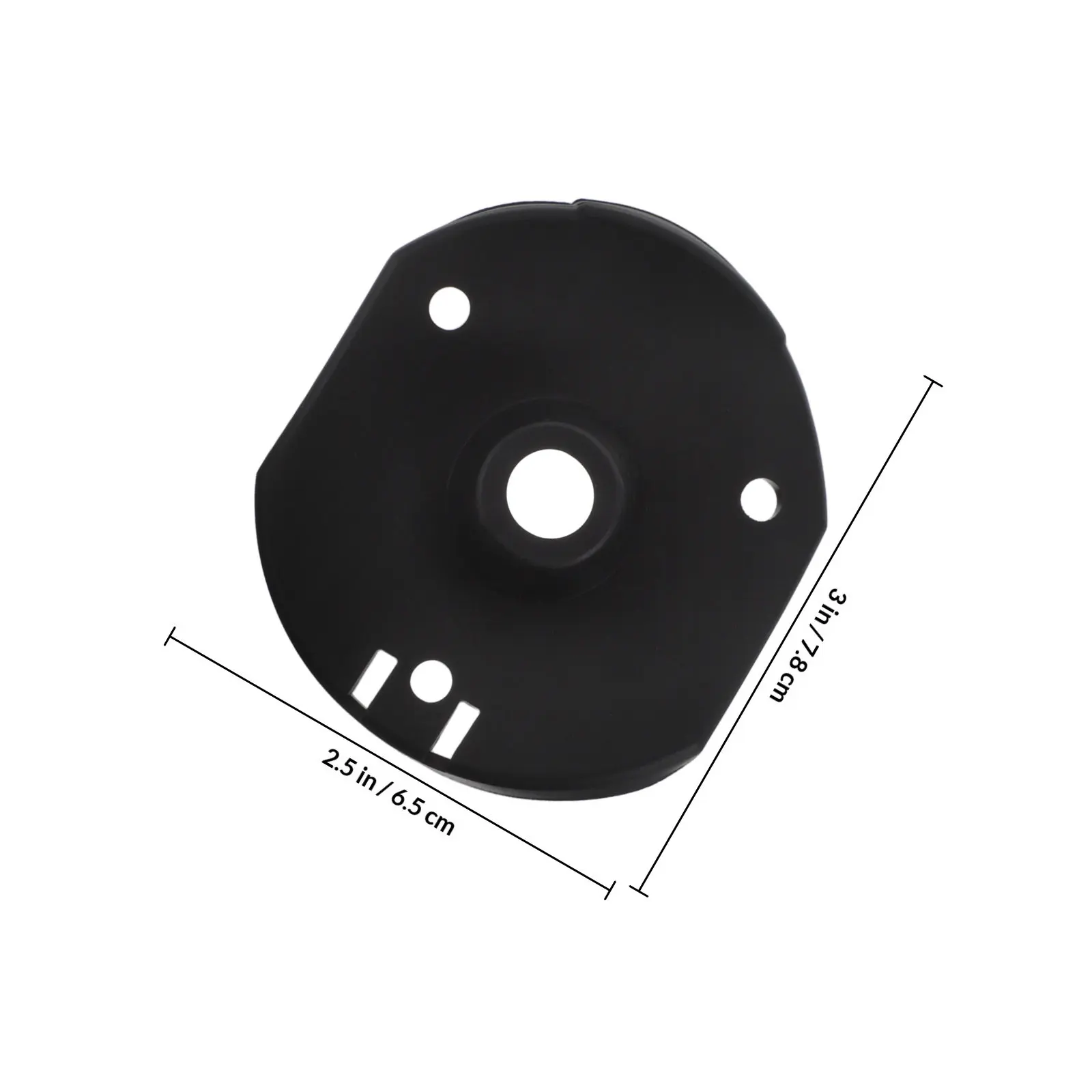 Black TV Plate Connector for Rv Camper Coaxial Cable Receptacle Socket Double Port Power Outlet Electrical Hookup Mount Cover