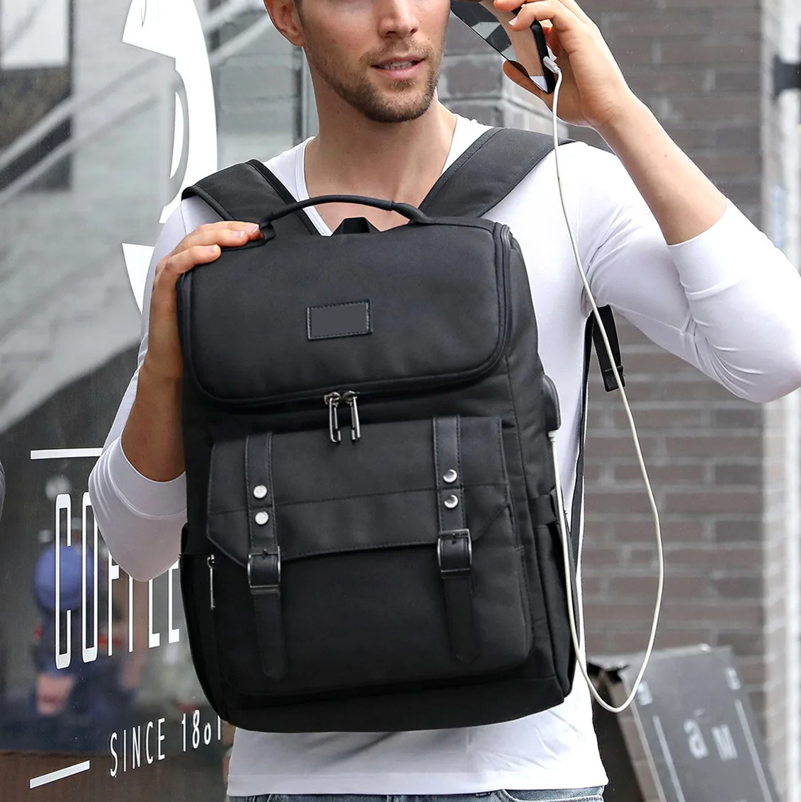 Herren rucksack Mode japanischen und koreanischen Stil männlichen Schul rucksack fit für 15,6 Zoll Laptop Reise rucksack für Männer Mochila