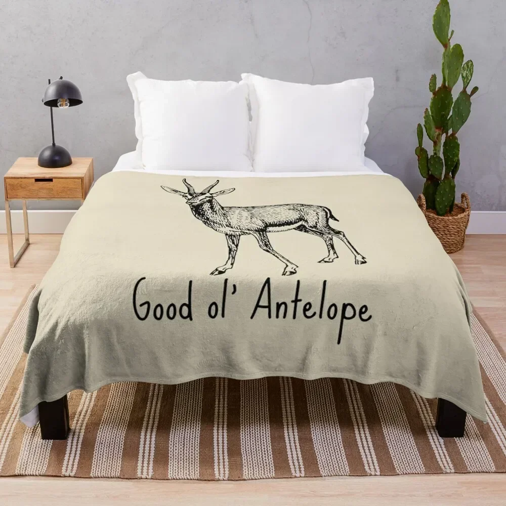 

Good ol' Antelope Drawing - Black Throw Blanket Thins Luxury Throw Picnic Blankets