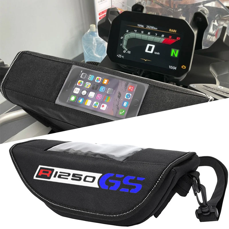 

For BMW R1250GS Trophy R 1250 GS F850GS Trophy F850 GS 2023 Motorcycle Handlebar Bag Waterproof Handlebar Travel Navigation Bag