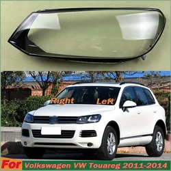 For Volkswagen VW Touareg 2011 2012 2013 2014 Car Accessories Transparent Headlight Shade Cover Lampshade Shell Lens Plexiglass