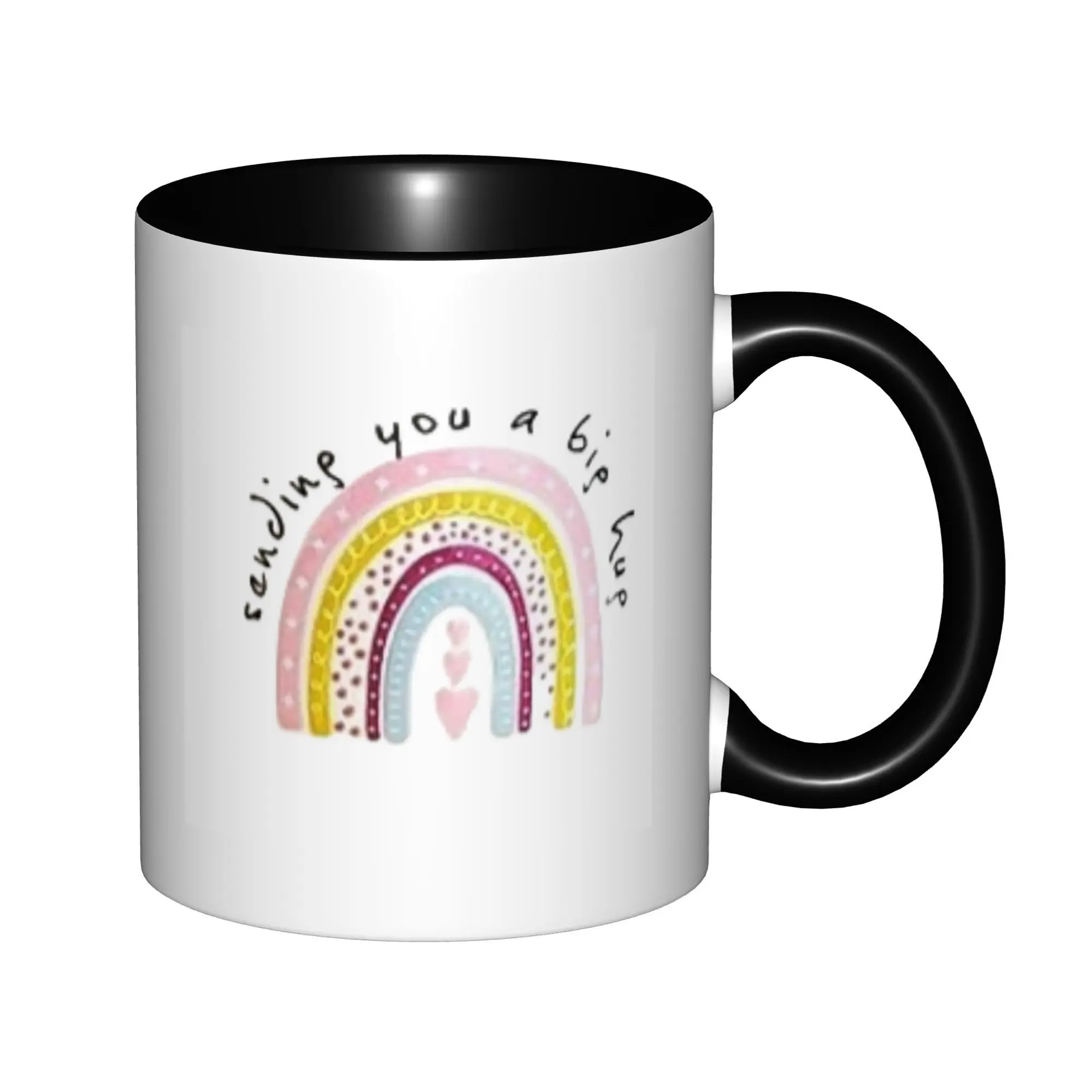 

Sending You A Big Hug Get Well Gift Mugs With Black Handle Birthday Coffee Mugs Ceramic Tea Cups 11oz ,