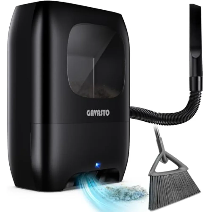 Pro Touchless Vacuum Automatic Dustpan - Ultra Fast and Powerful - Great for Sweeping Salon Pet Hair Food Dirt Kitchen Canister