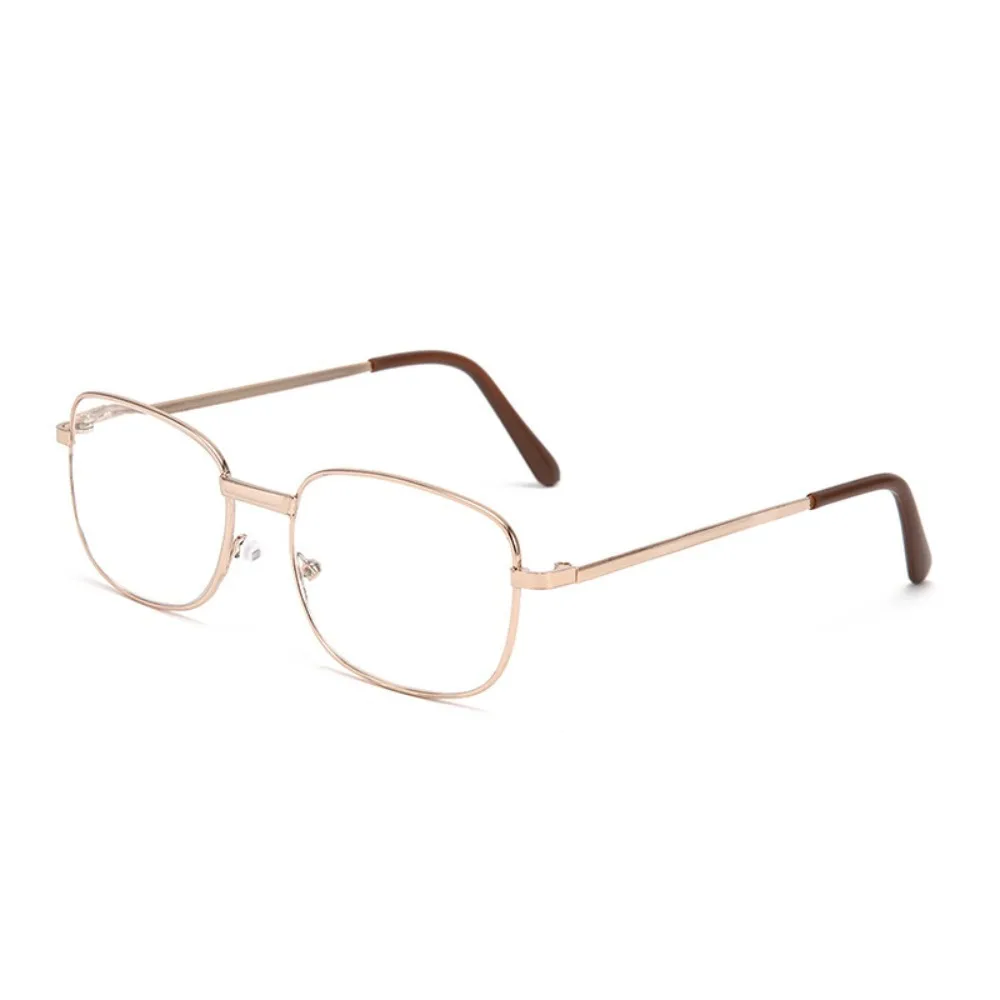 

Spectacle Lens Power +100 To +400 Presbyopia Glasses Lightweight Square Farsightedness Reading Glasses Gold Silver Vision Care