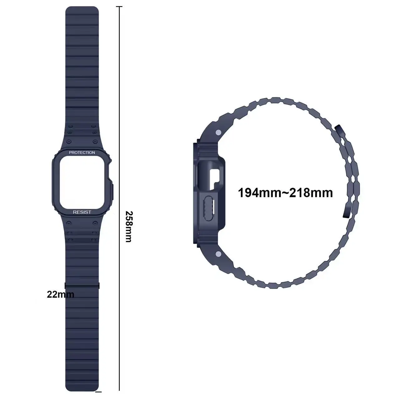 Magnetic Silicone Strap+Case For Apple Watch Ultra 49mm 8 7 45mm 41mm Protective Shell Kit iWatch 6 5 4 3 SE 44mm 42mm 40mm Band