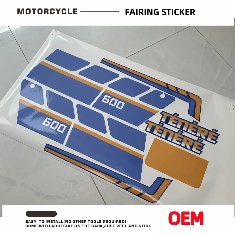 XT600 Fairing Shell Sticker Decal Replica Full Car Sticker Decals For Yamaha XT 600 Z TENERE