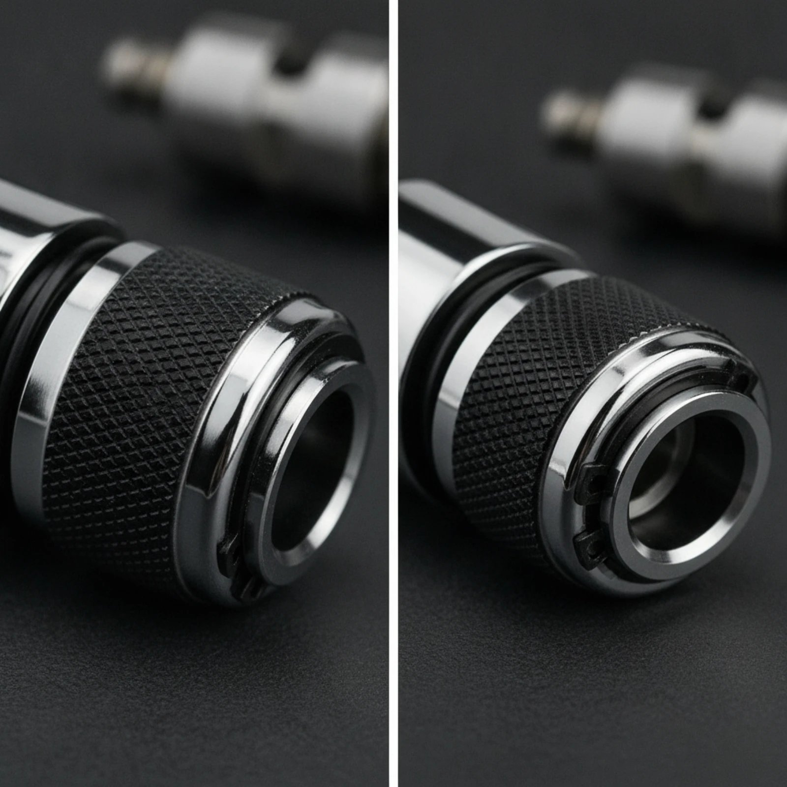 Air Tool Coupler with Locking Screw Push-Fit Self-Lock Quick Connector Pneumatic Quick Coupler Leak-Proof Fitting Non-Rusting