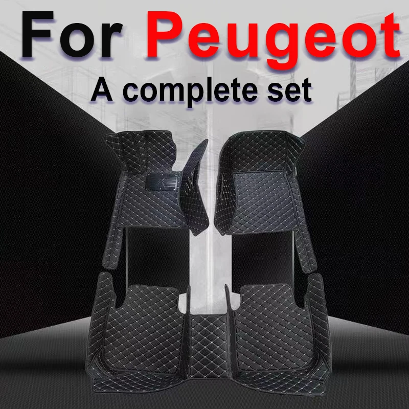 Car Floor Mats For Peugeot 508SW 3008 308 T9 308 307 206 408 206CC 5008 208 A9 2008 E-208 308CC 407 4007 E-2008 Car Accessories