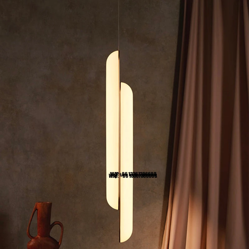 

Northern Europe Unique Acrylic Pendant Light Luxury Brass Design Hanging Light for Living Room Bed Room Hotel