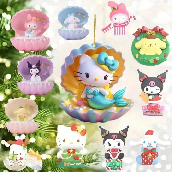 Рождественские-украшения-«hello-kitty»-новый-kuromi-cinnamoroll-аниме-2d-автомобильный-кулон-аниме-подвески-для-рождественской-елки-домашний-декор-детские-игрушки-подарок