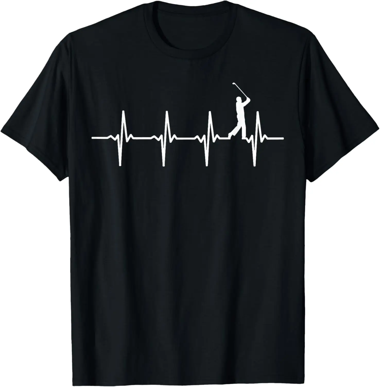 Golf heartbeat t-shirt for golfers