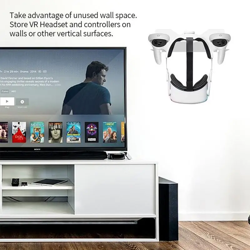 VR Headset Wall Stand Hook para OculusQuest 2, Virtual Reality Headset, Mount para todos os tipos de óculos VR