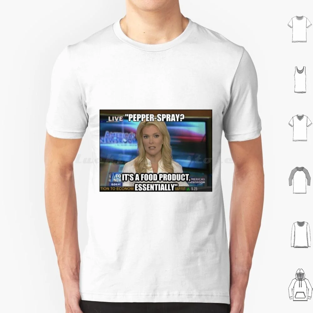 Megyn en Spray para pimienta Camiseta de Megyn Fox para hombre y mujer, camisa de manga corta con Logo de zorro, política, conservadora, 6Xl