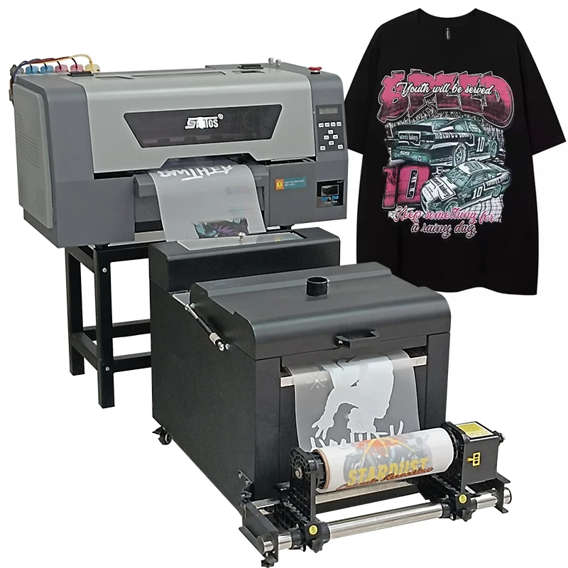Full Set DTF Printer A3 Size T-Shirt Printing Machine with Drying Shaker High Quality Heat Transfer to Hoodie Hat Clothe Printer