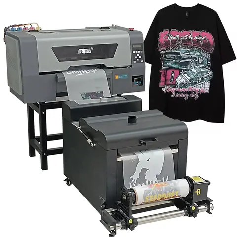 Full set DTF printer A3 size T-shirt printing machine with drying shaker high quality heat transfer to Hoodie hat clothe printer