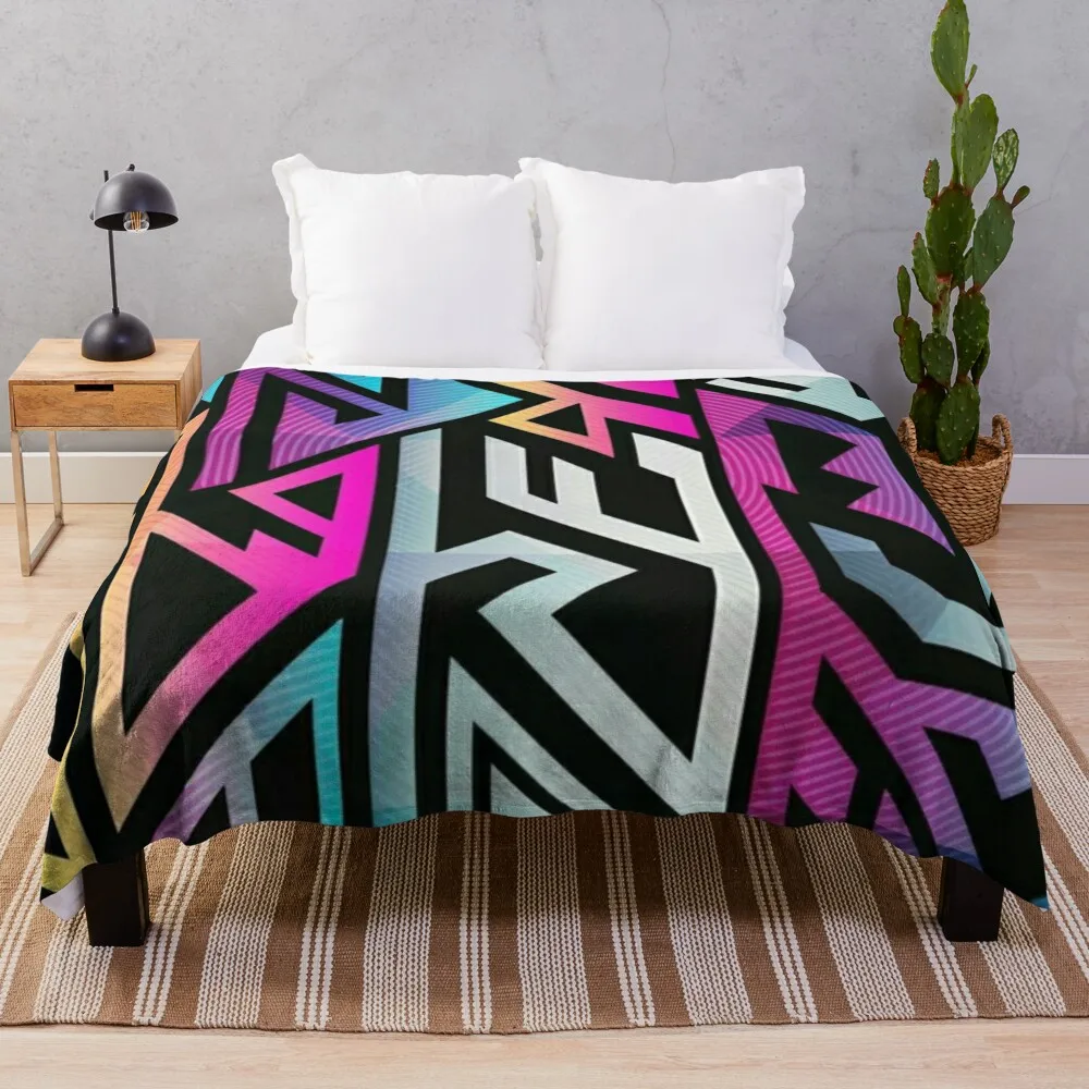 Wonders of time warp, retro graphic splendor Throw Blanket Comforter Soft christmas gifts warm winter Blankets