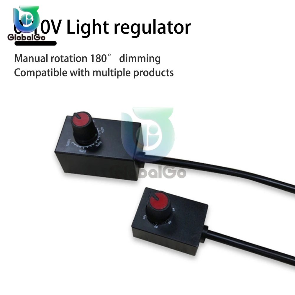 Electronic Potentiometer Knob 0-10V 1-10V Dimmer Controller Switch Digital Mini LED Light Driver Dimmers for Grow Light