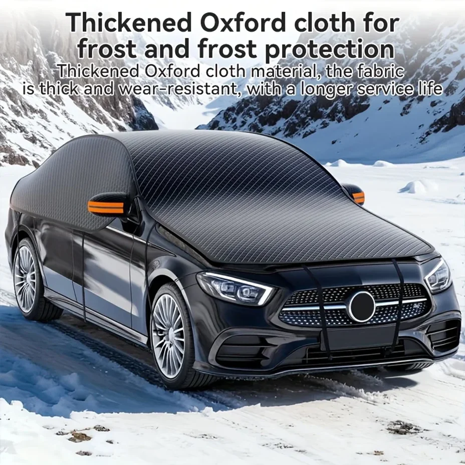 

Car Windscreen Snow Cover Oxford Cloth Snow Shield Frost Protection Cover Anti-Frost Car Cover Full Vehicle Protective Cover