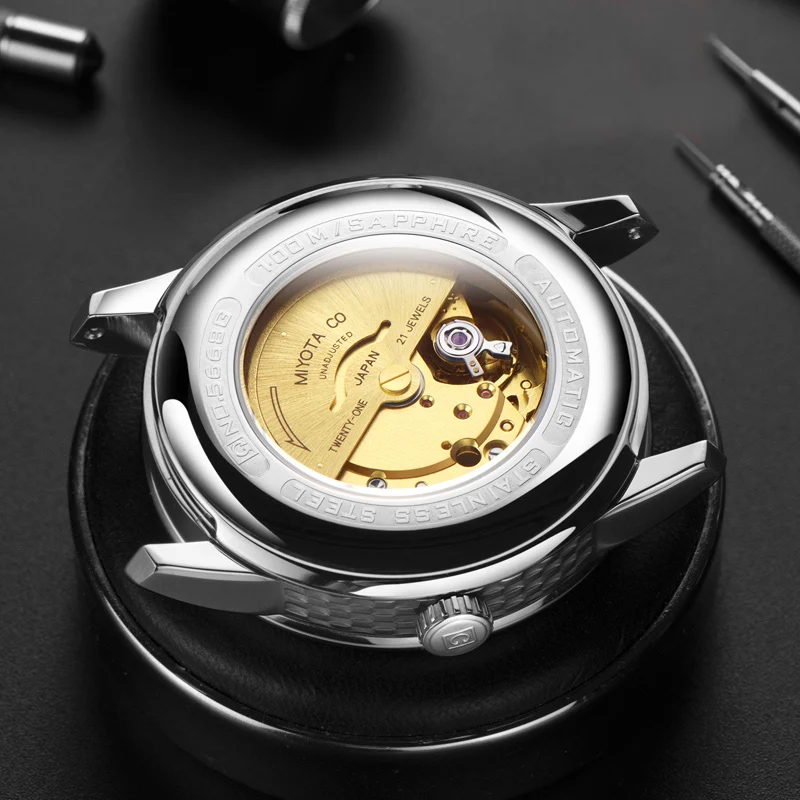 CARNIVAL Automatic Mechanical Wrist Watches For Men Top Brand Luxury MIYOTA Movement Men Watch Sapphire Glass Waterproof Watch - view 6