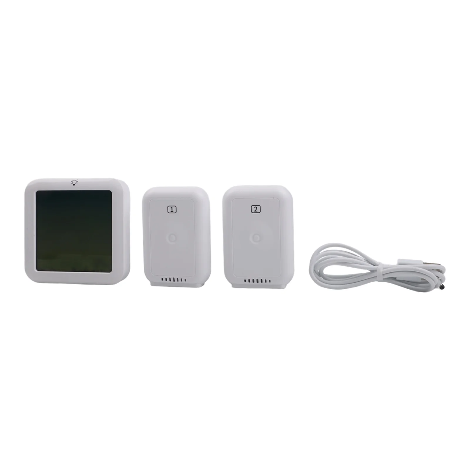 Temperature Alarm Fridge Hygrometer Dual Sensor Thermometer Color Display Max And Min Temperature Magnetic Mount And Stand