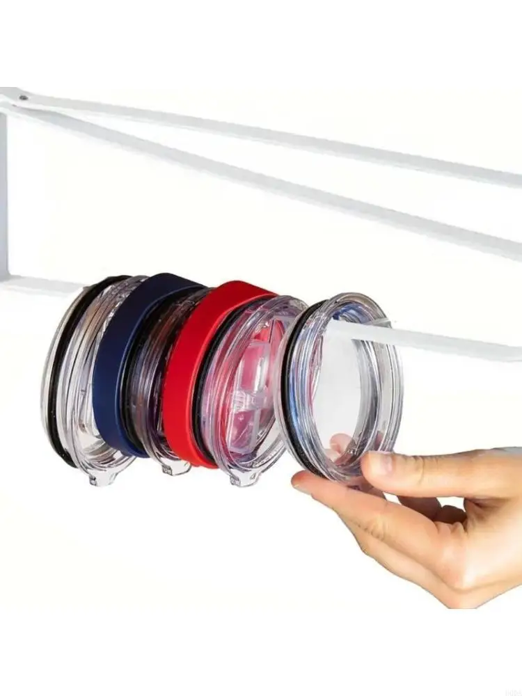 

Cup Lid Storage Rack Wall Mounted Cup Lid Shelves Cup Lid Storage Rack Saving Cup Lid Rack for Room Students