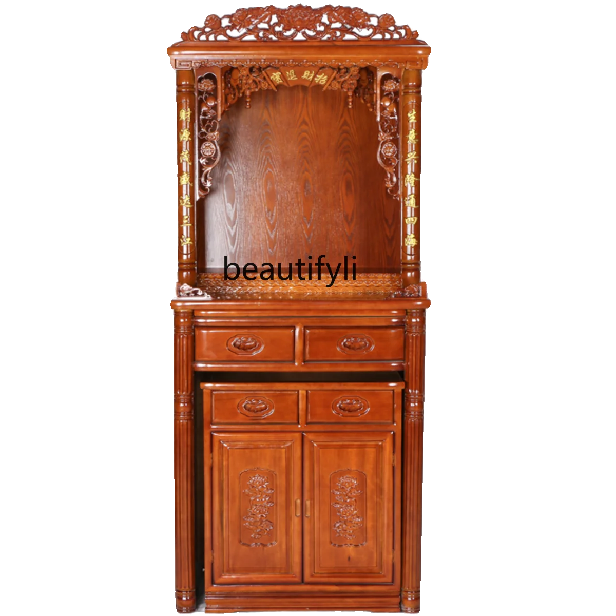 

Household Buddha Table Solid Wood Altar Cabinet Living Room Shop Buddha Hall Shrine Bodhisattva Buddha Cabinet