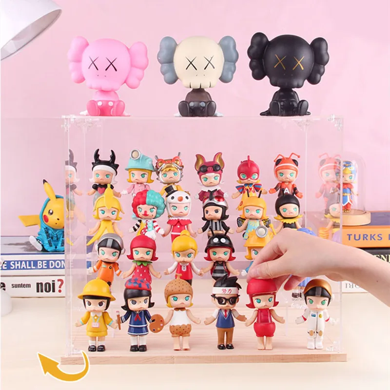 

Action and Toy Figures Storage Box Acrylic Blind Box Doll Storage Display Stand Desktop Organizer HD Clear Ladder Display Case