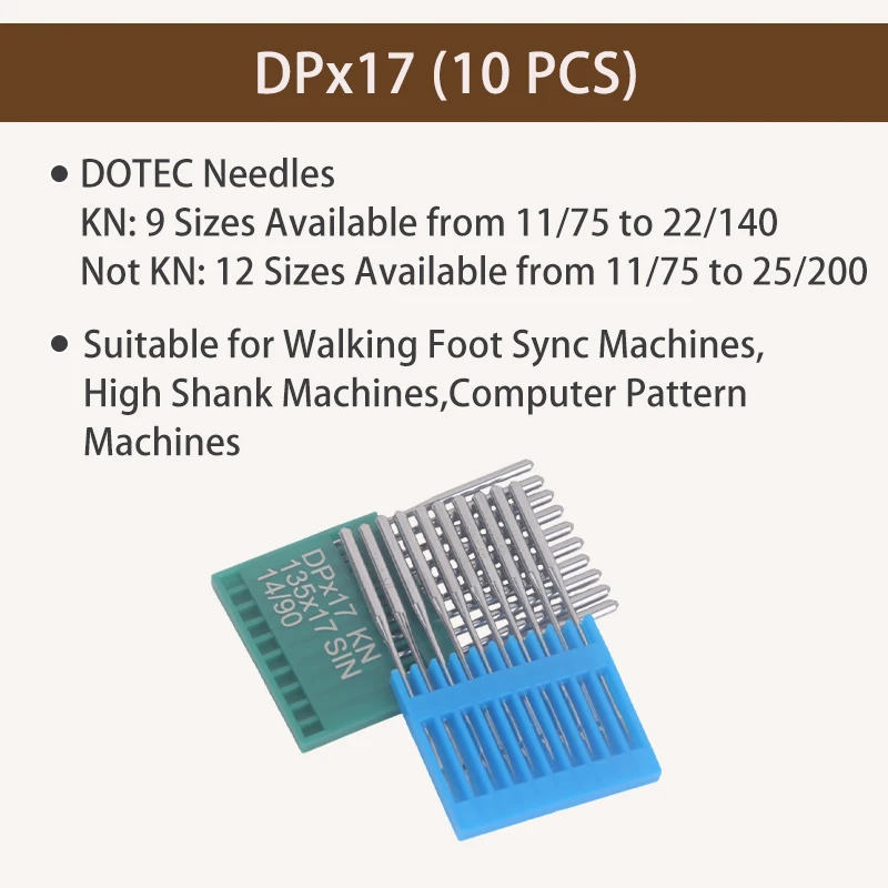 Dotec DP*17 synchronous car double needle car computer play date pattern car needle high needle industrial sewing machine needle