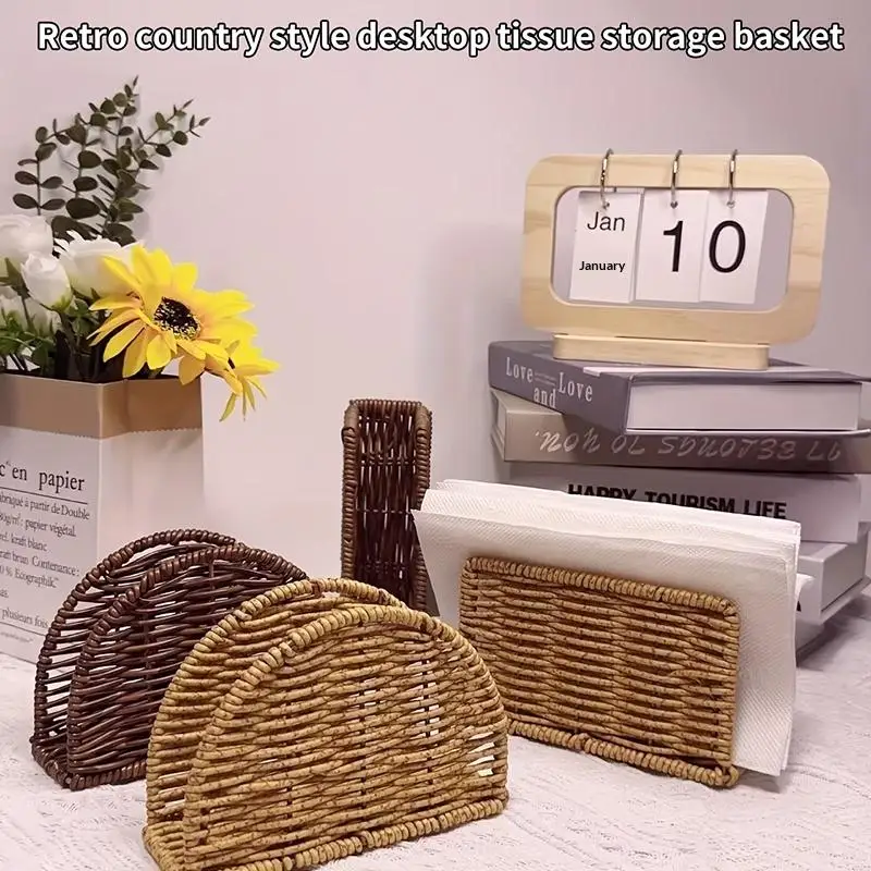 Tabletop Tissue Holder Creative Standing Napkin Dispenser Unique Decor for Home Office and Restaurant Use