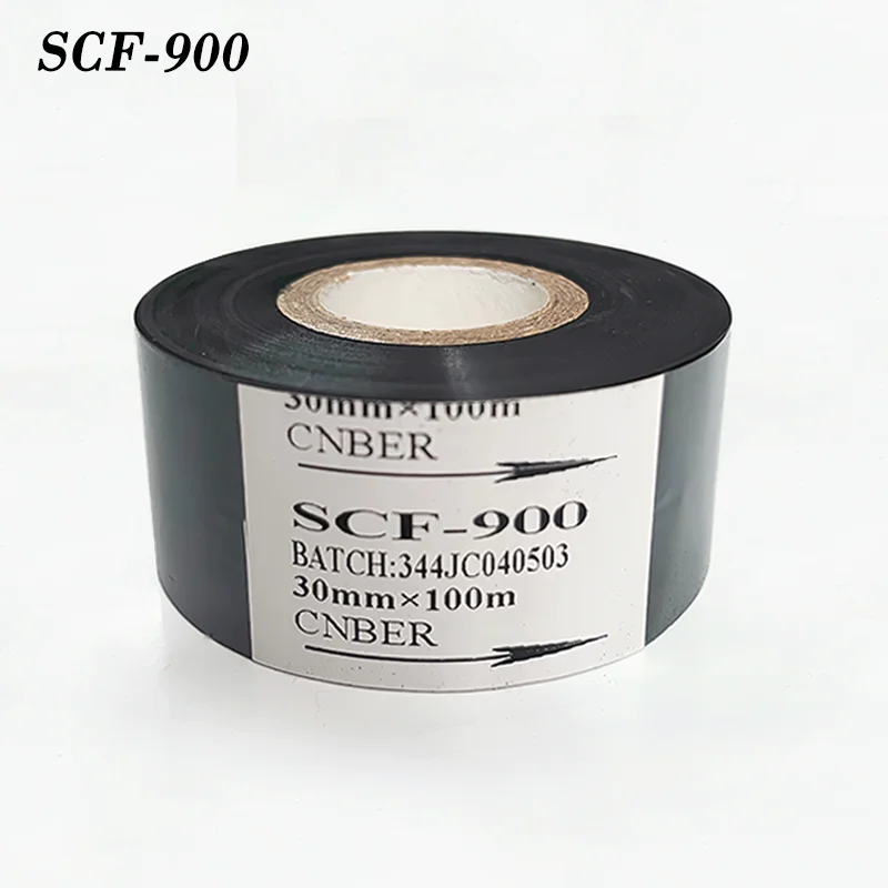 

SCF-900 Printer Ribbon Black Carbon Ribbon Thermal Transfer Packaging Machine Labeling Machine Ribbon Printing Production Date