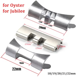 2pcs Metal Curved End Link 20mm 22mm Stainless Steel Watch Band Connector for Seiko SKX009 SKX007 for Jubilee Oyster Adapter