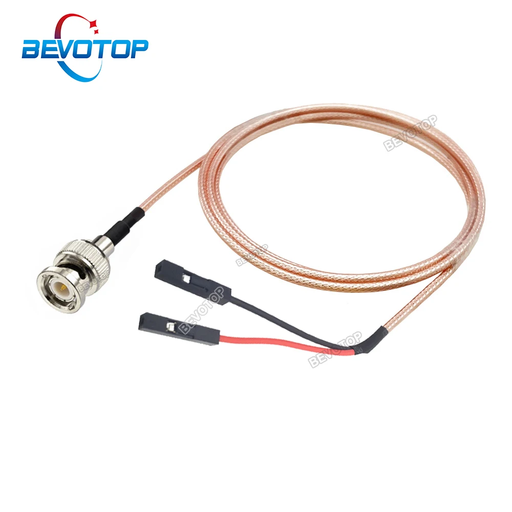 1PCS BNC to DuPont Line Q9 BNC Male Plug to Dual DuPont 2.54mm Female Jack Test Extension RG316 10CM to 20M BEVOTOP Jumper