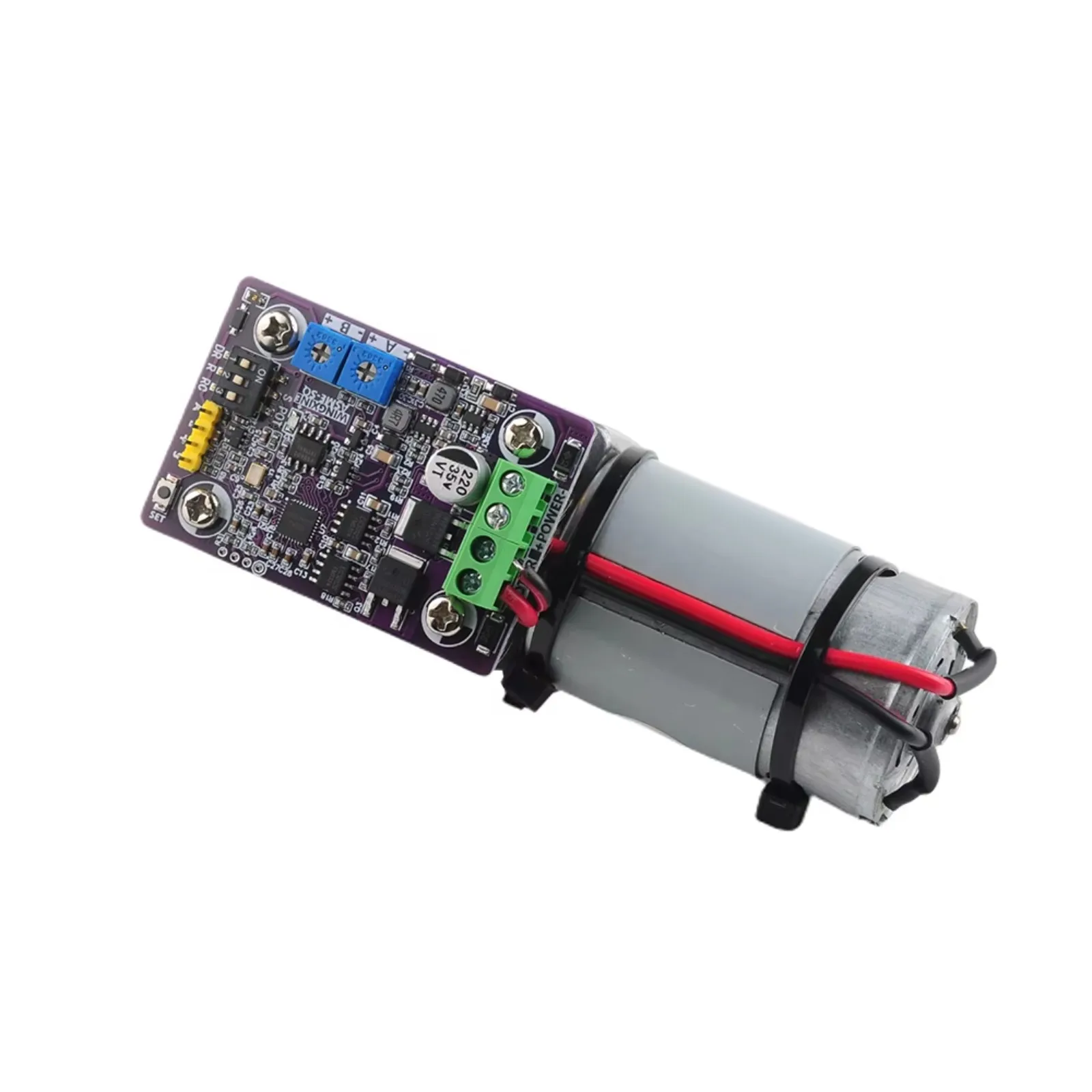 ASME-SQA 70kg.cm Servo Worm Gear Reducer with Self-Locking Magnetic Encoder for Robot Arm and Valve Control