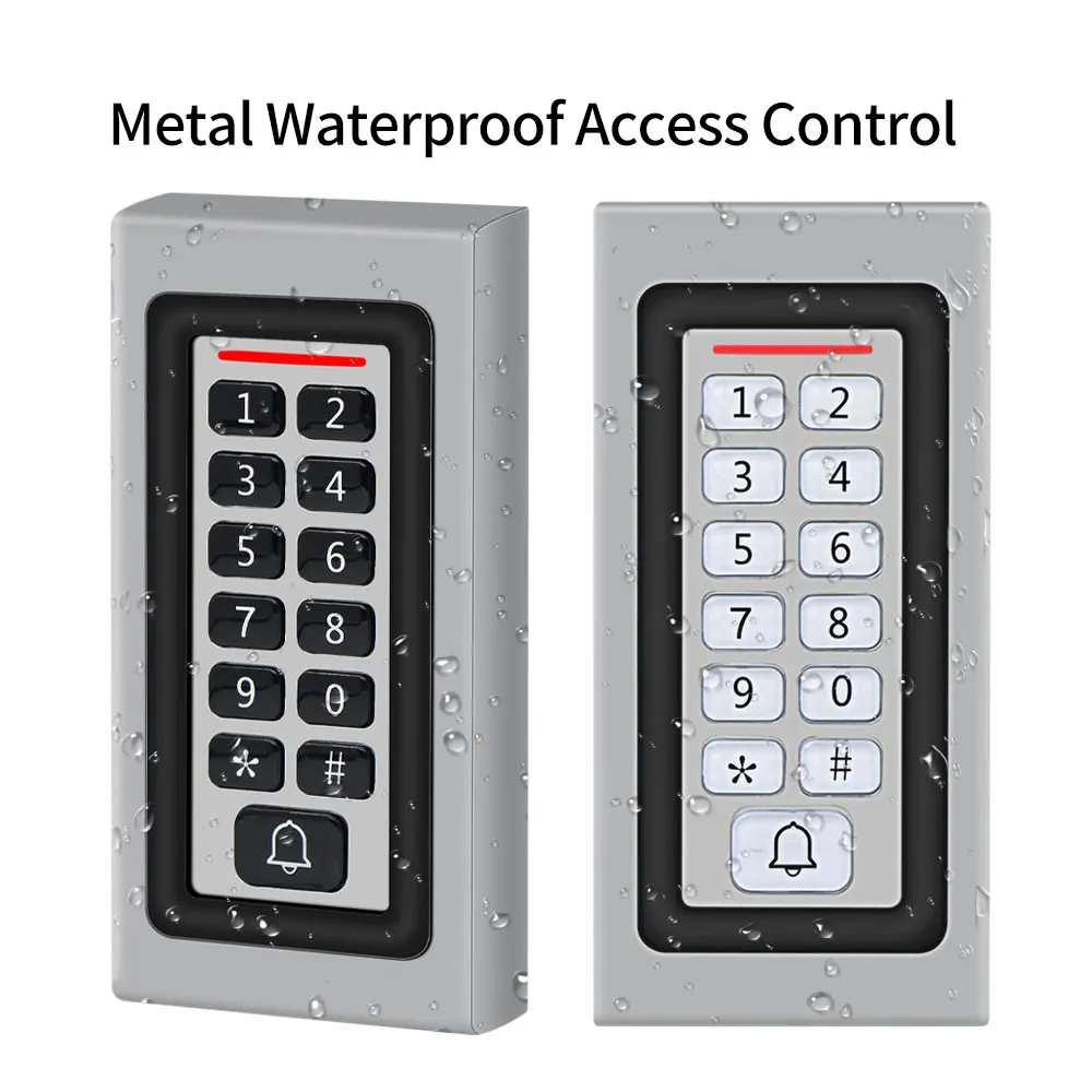 Standalone RFID Reader Access Control Keypad 2000 User Access Control System Door Lock Opener Waterproof(Optional) Metal