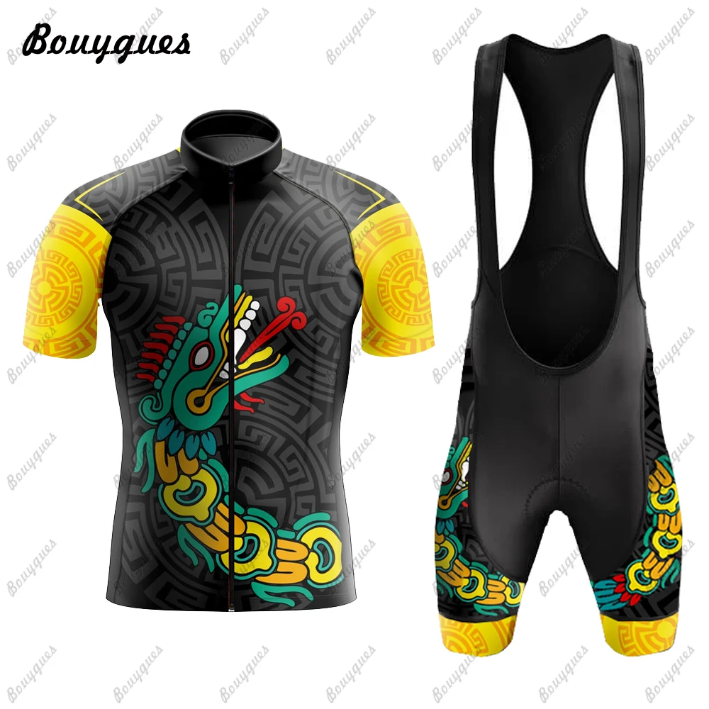 bicicleta Mexico  Men Cycling Jersey Set Summer MTB Race bicycle Clothing Short Sleeve Ropa Ciclismo Outdoor Riding Bike Uniform