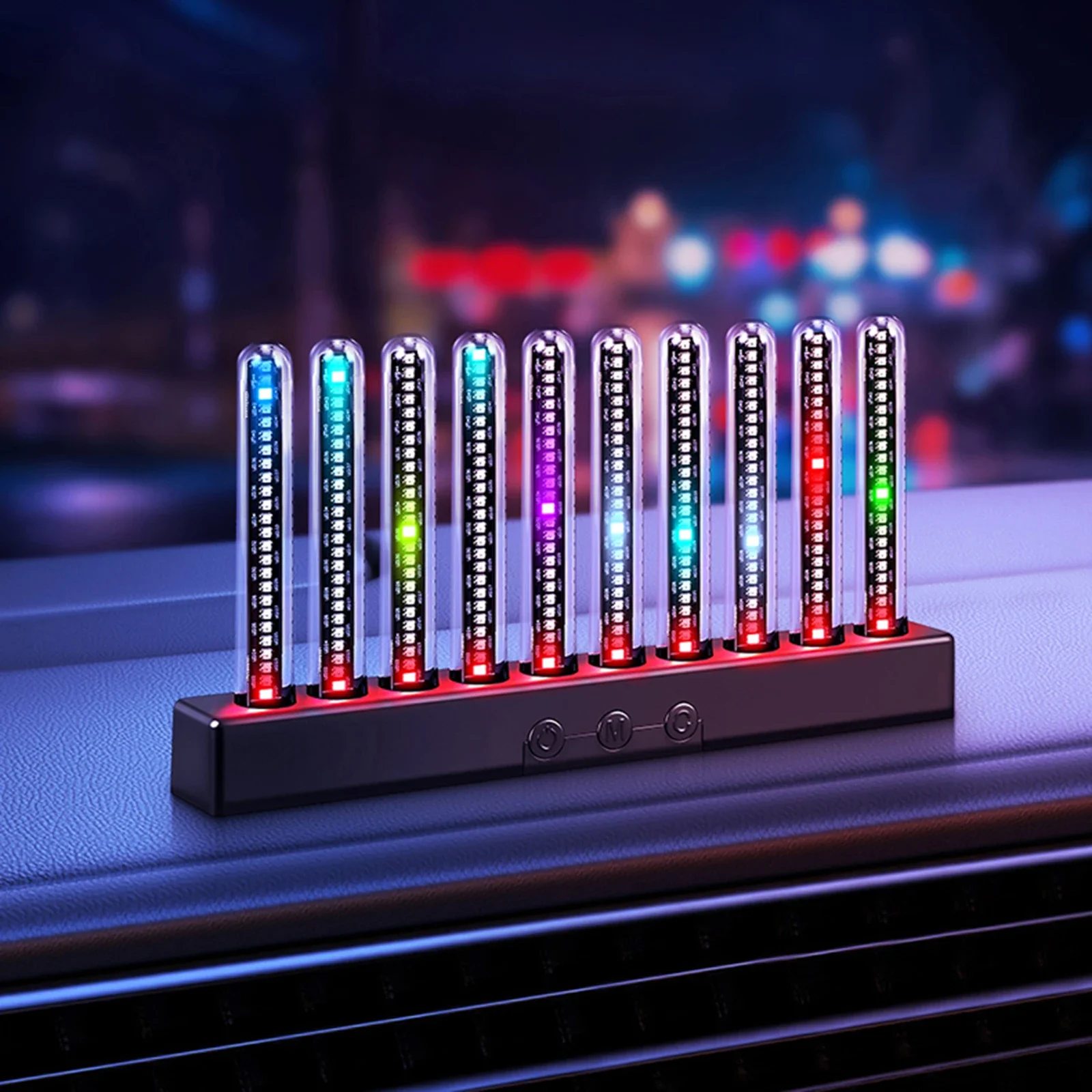 Einstellbares LED-Spektrumlicht mit mehreren RGB-Farben für die Innenausstattung von Autos zur Dekoration und als Innenzubehör. – Detail 10