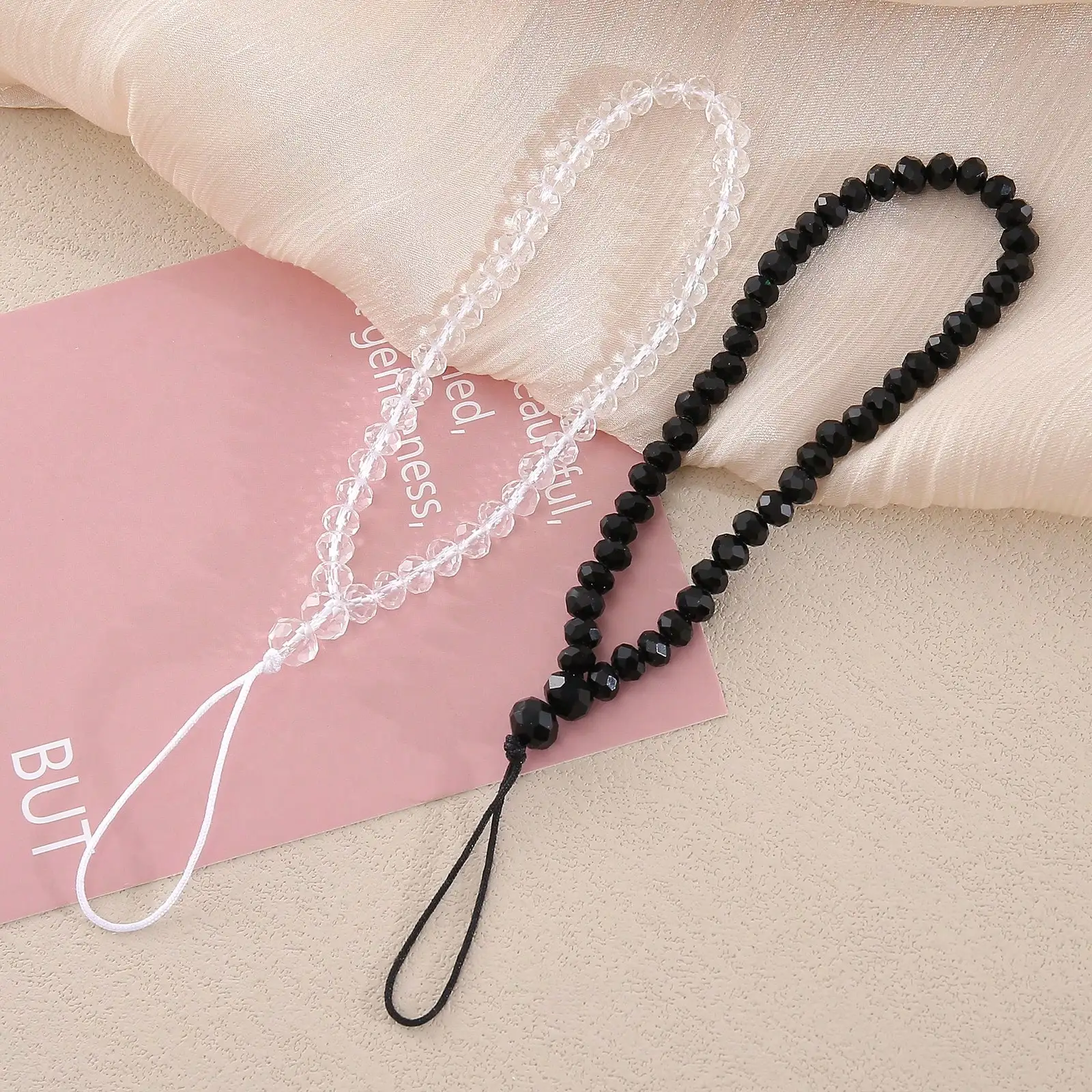 

18cm Crystal Bead Phone Wrist Chain Strap