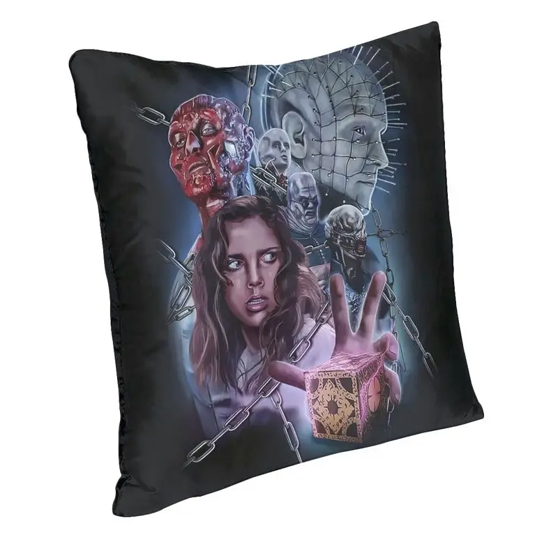 Pinhead Hellraiser Vintage Horror Movie Pillow Bedroom Decoration Luxury Chair Cushion Square Office Hotel Pillowcase