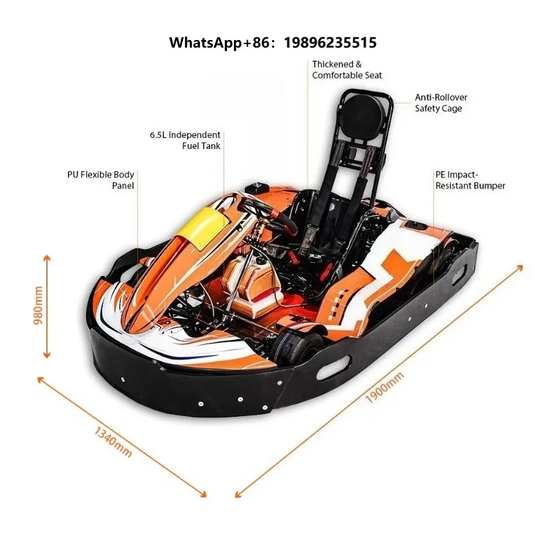 Power Go Kart Adult Racing Go Karts for Track Club Rental Use