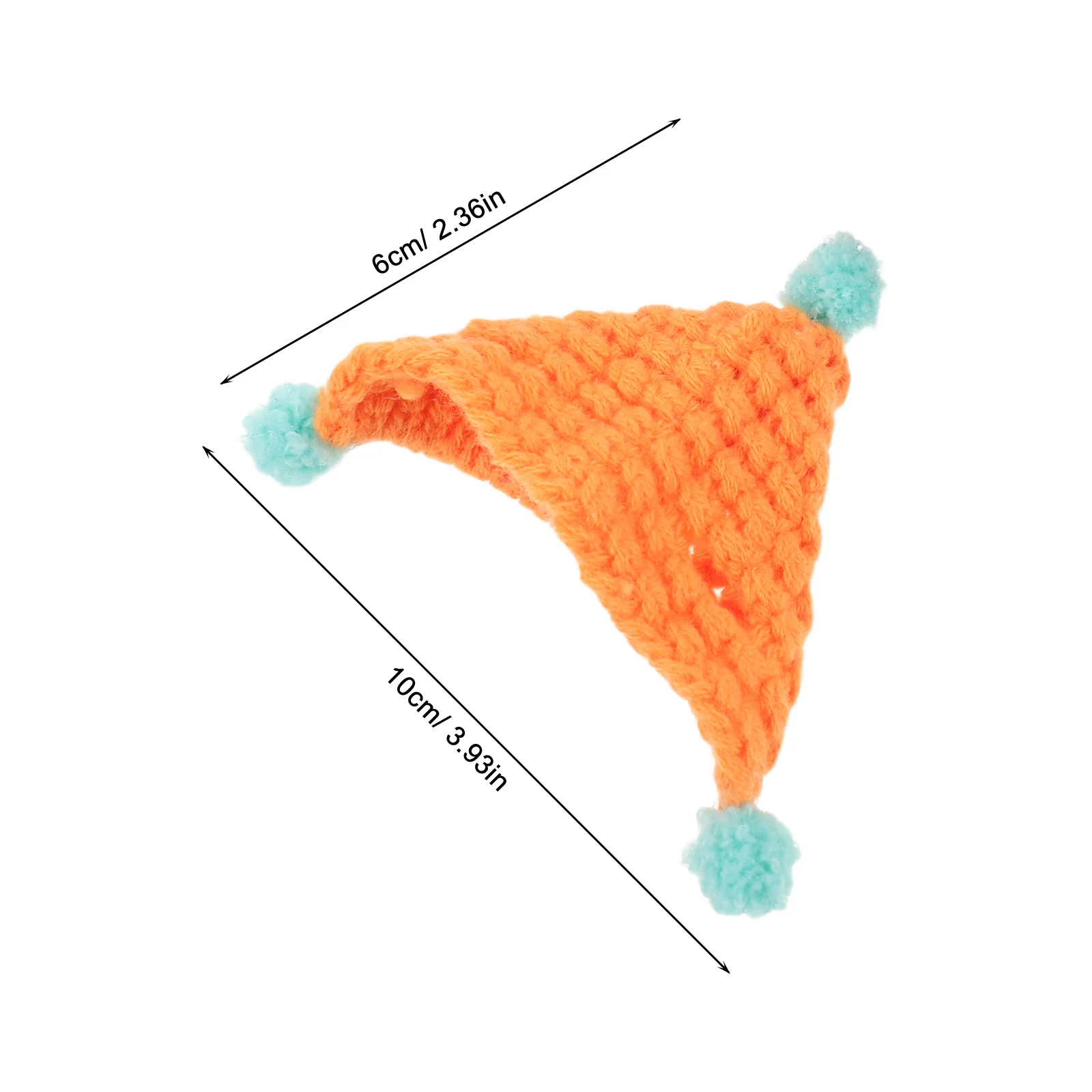 Mini chapeaux au Crochet en fil de laine douce, 12 pièces, forme triangulaire Adorable pour l'artisanat de bricolage, activités Parent-enfant, décor de salle Festive