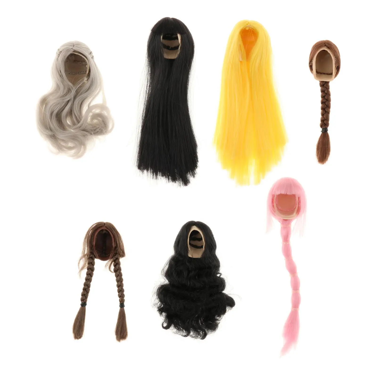 1/6 Female Hair, Doll Decoration, Women Doll Wig Hair Wig for 12inch Action Figure