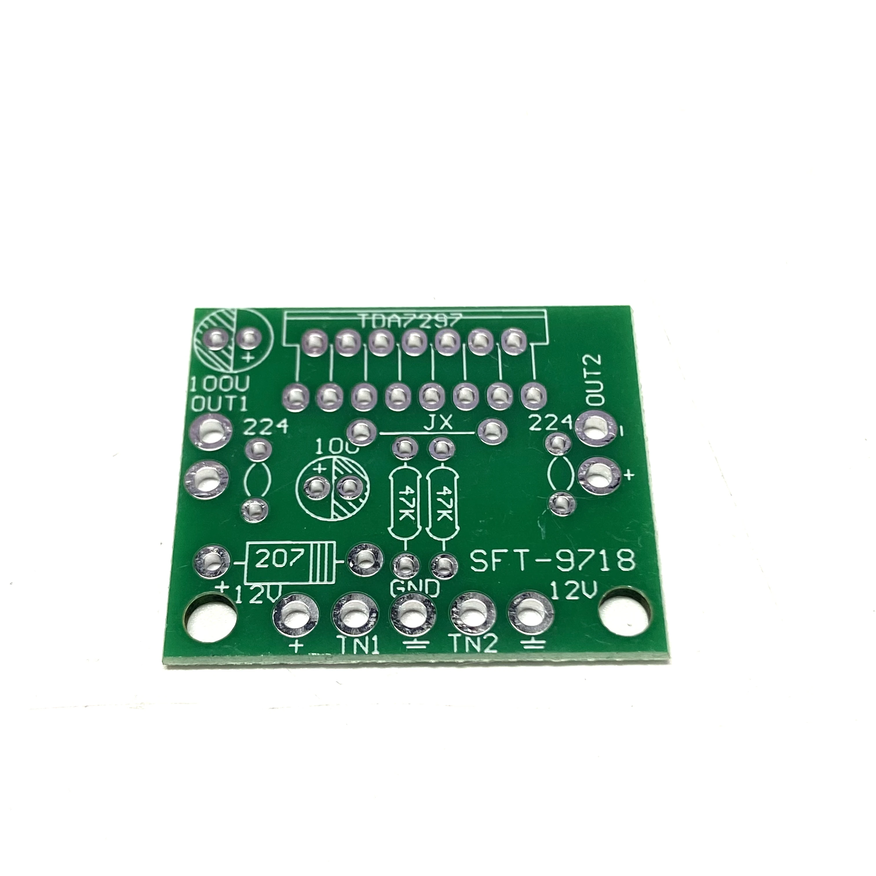 Placa amplificadora TDA7297 a granel DC 12V pura trasera 2,0 Doble Canal 15W + 15W Kit electrónico DIY