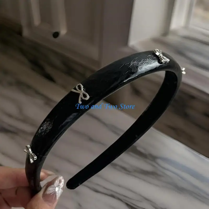 HX6F – bandeau tendance avec nœud papillon, couvre-chef ballet doux pour femmes