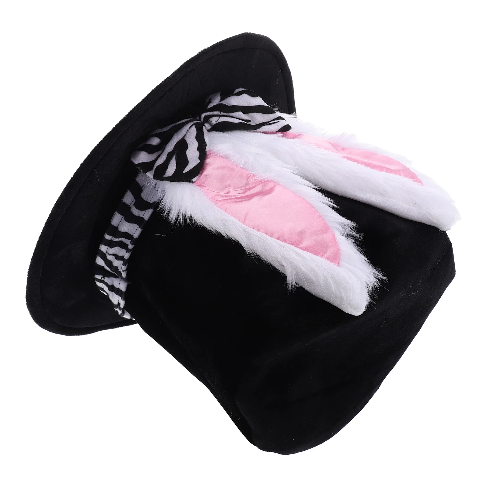 

Cute Easter Bunny Ear Top Hat Rabbit Costume Accessory Holiday Party Headwear Festive Dressy Hat Rabbit Costume Accessories