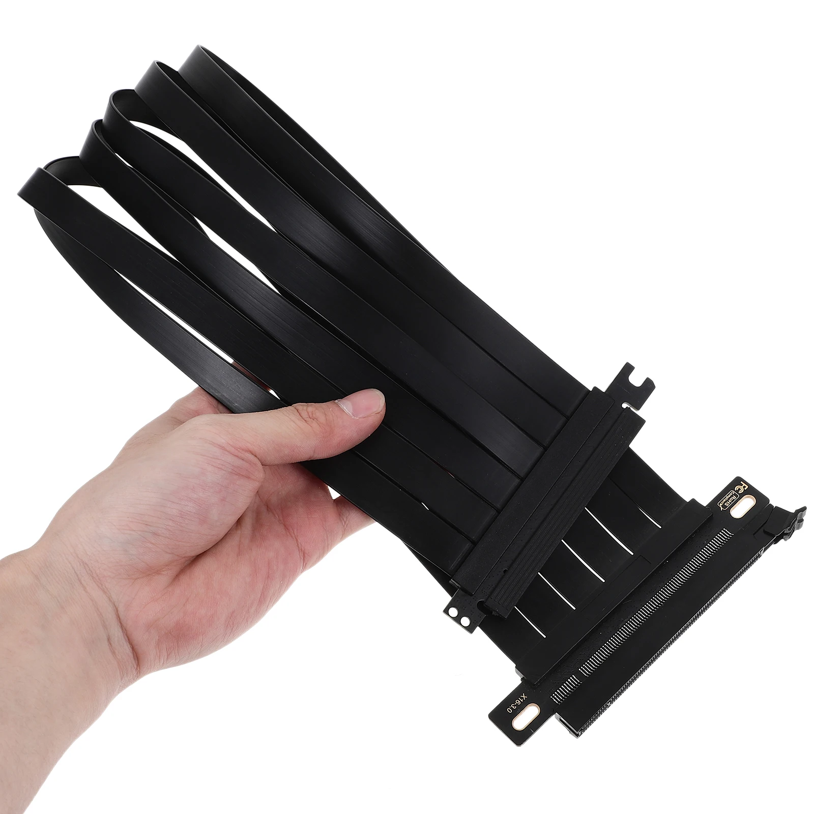 

Кабель PCI Express Riser, удлинитель на 180 градусов для графической карты PCI E 3.0 16X, медный сердечник 28, 30 AWG, стабильное высокое экранирование